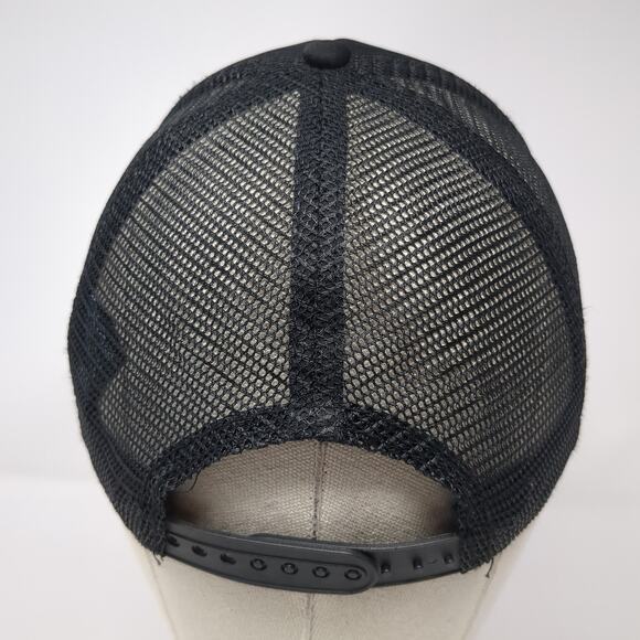 Volcom Stone Snapback Trucker Hat Black One Size Adjustable Mesh Back Polyester - Picture 6 of 9